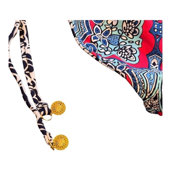 Tommy Bahama Summer Floral Reversible String Bottom NWOT - Picture 2 of 5